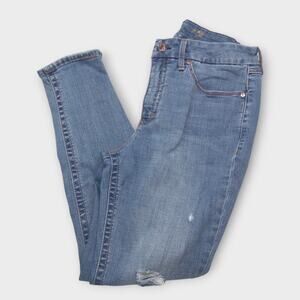 Women's Seven7 Tummyless High Rise Skinny Blue Jeans Size 14